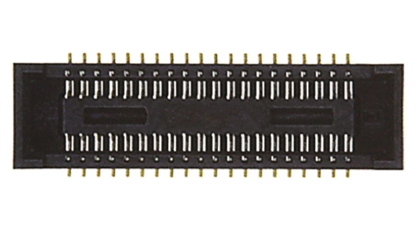 Hirose DF40 Series Straight Surface Mount PCB Socket, 40-Contact, 2-Row, 0.4mm Pitch, Solder Termination