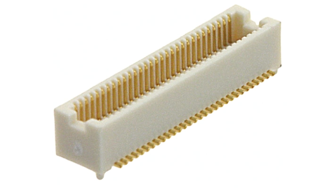 Hirose DF12 Series Straight Surface Mount PCB Header, 60 Contact(s), 0.5mm Pitch, 2 Row(s), Shrouded