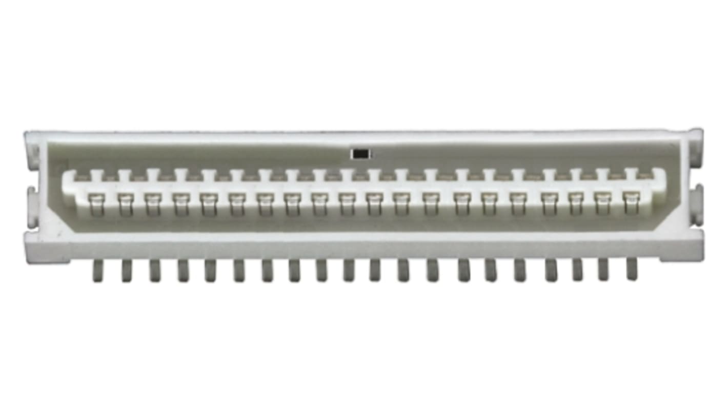 Hirose DF9 Series Straight Surface Mount PCB Header, 41 Contact(s), 1.0mm Pitch, 2 Row(s), Shrouded