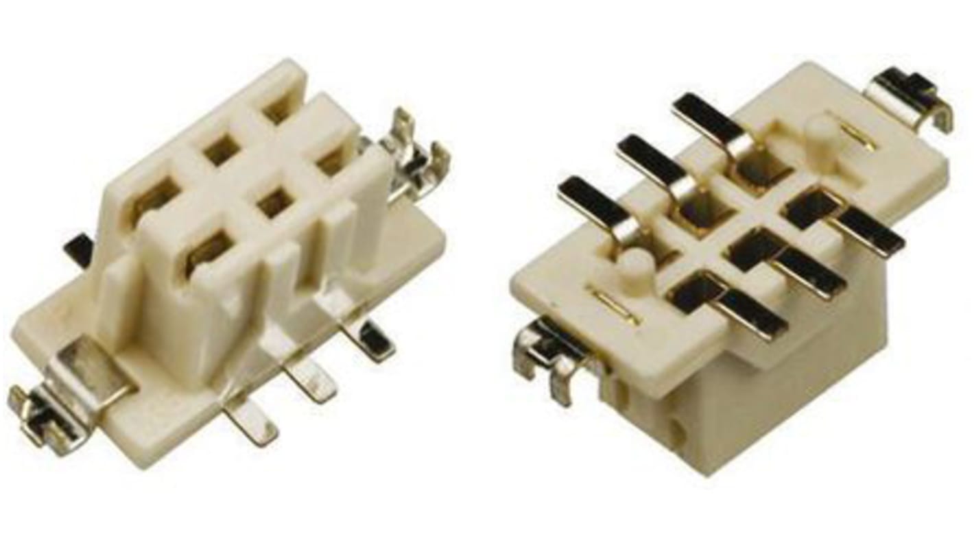 Conector hembra para PCB Hirose serie DF11, de 26 vías en 2 filas, paso 2mm, 30 V, 12A, Montaje Superficial, para soldar