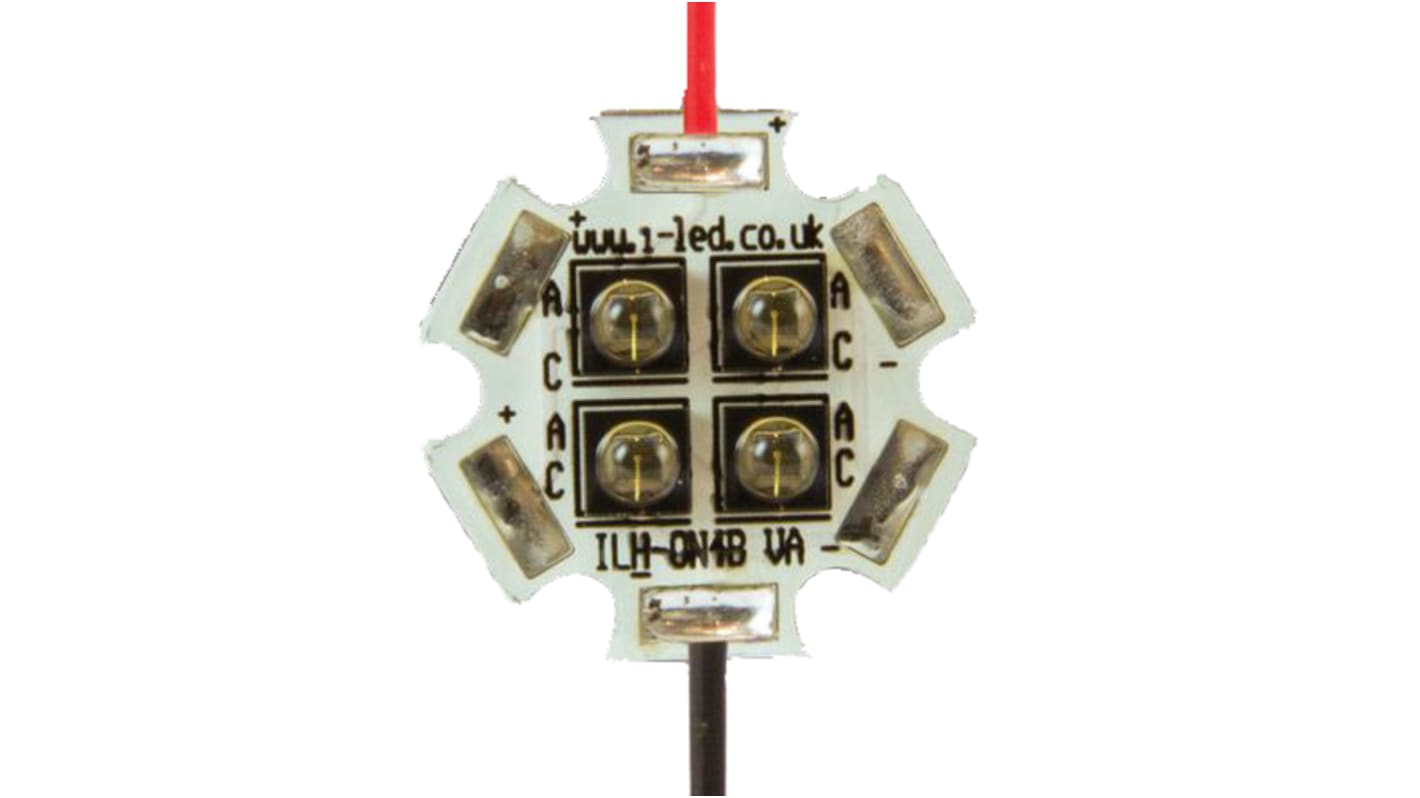 Groupe LED infrarouge, ILS, ILH-IO04-85SL-SC201-WIR200., 4 LEDs, CMS, 850nm, 4280 mW 4120mW