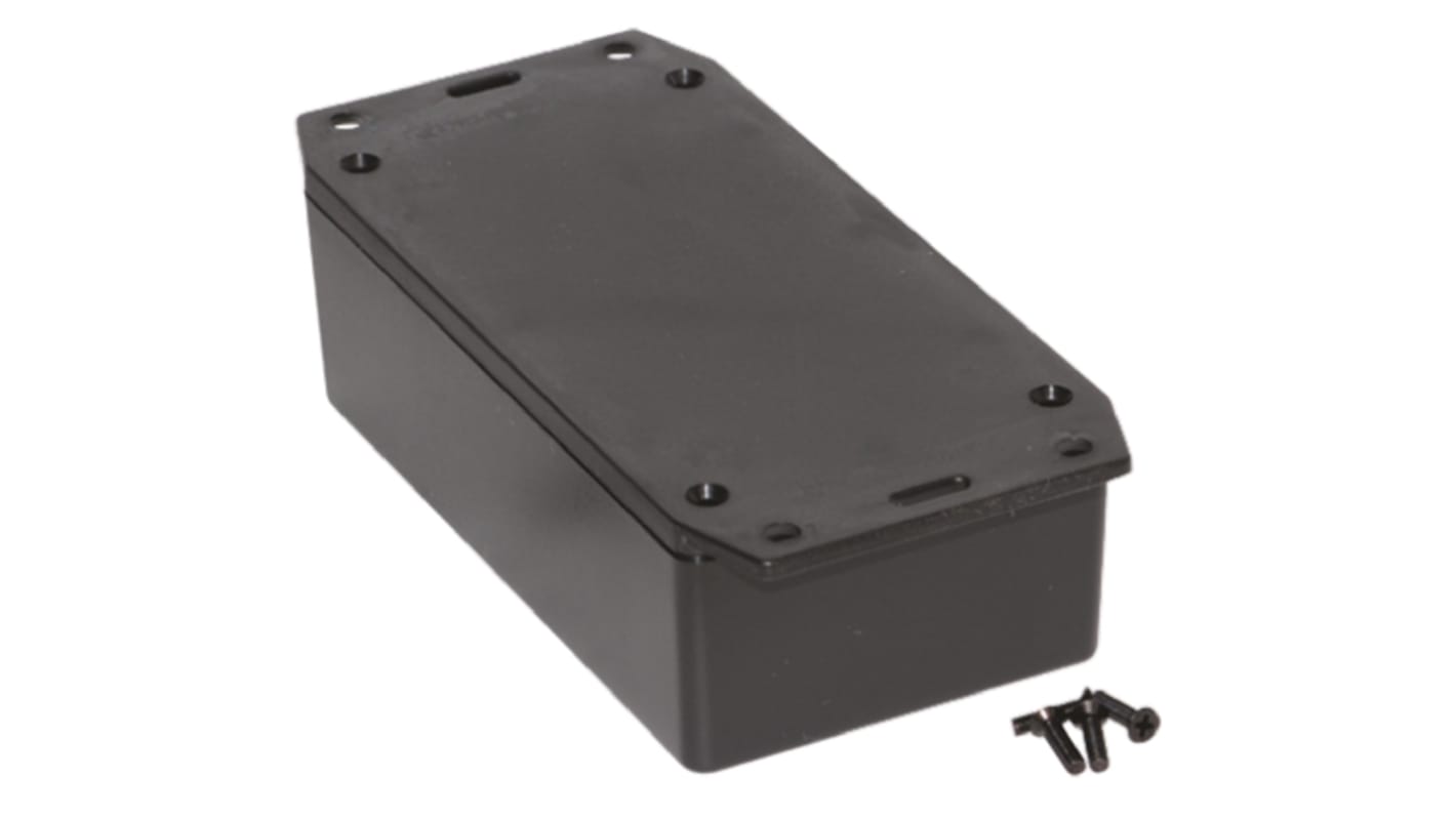 Caja Hammond de ABS pirroretardante Negro, 119 x 66 x 36mm, IP54
