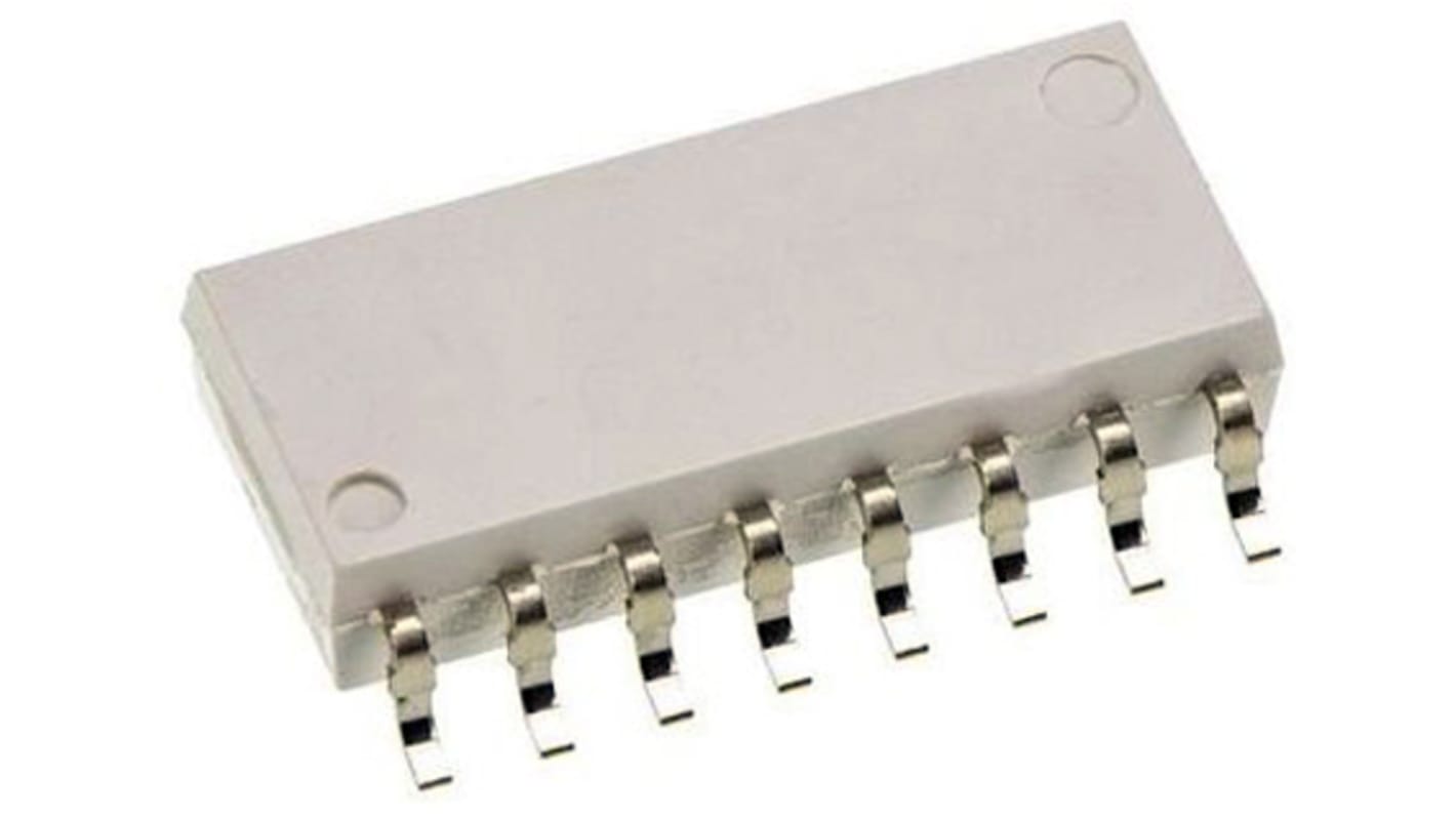 Vishay SMD Quad Optokoppler DC-In / Phototransistor-Out, 16-Pin SOP, Isolation 3750 V eff.