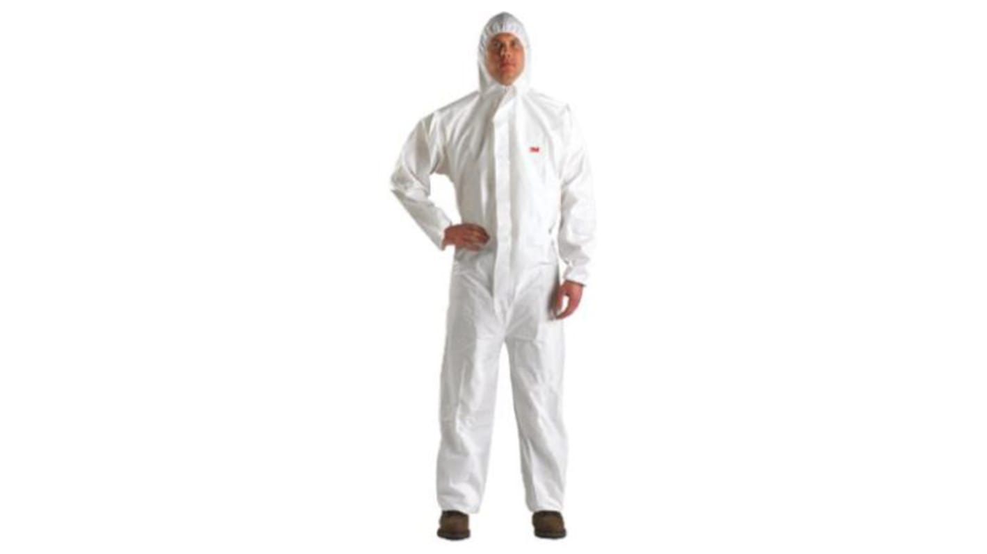 3M Einweg-Overalls XXL Grün/Weiß, 186 → 194cm L. Herren, SMS-Stoff