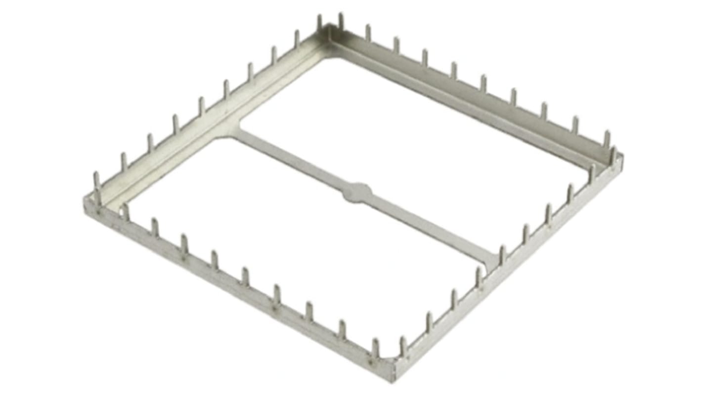 PCB Enclosure, Tin Plated Steel, 51 x 51 x 3mm