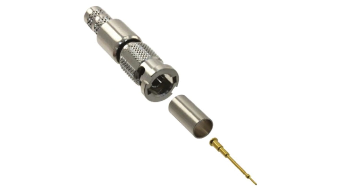 Amphenol RF HD-BNC Stecker Koaxialsteckverbinder HD-BNC-Steckverbinder, Kabelmontage, Crimp-Anschluss, für TFH HD