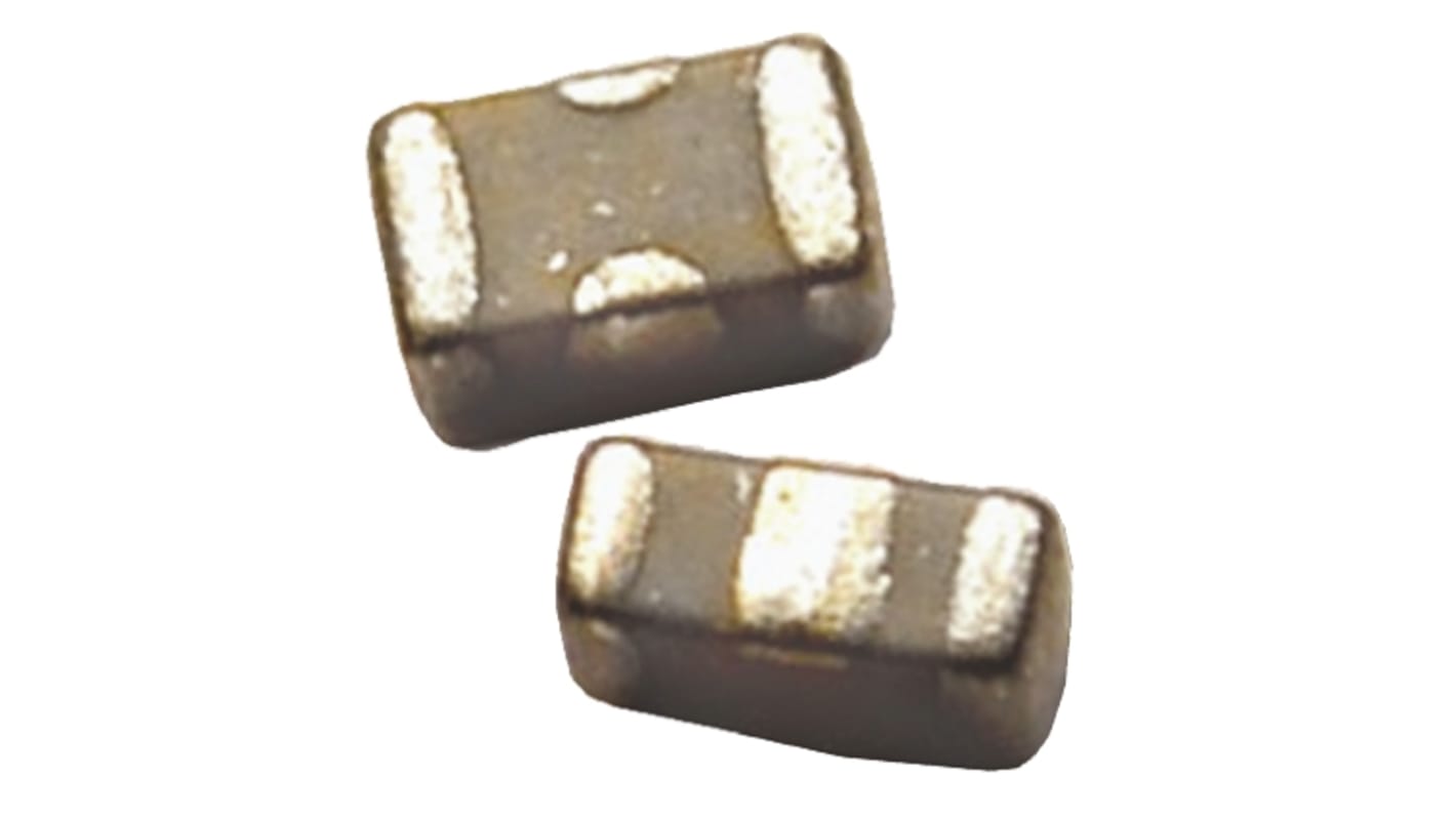 Syfer Technology, E01, EMI Filter, 100 V dc 220MHz, 300mA, 0805 (2012M), SMD, 2 x 1.25 x 1mm