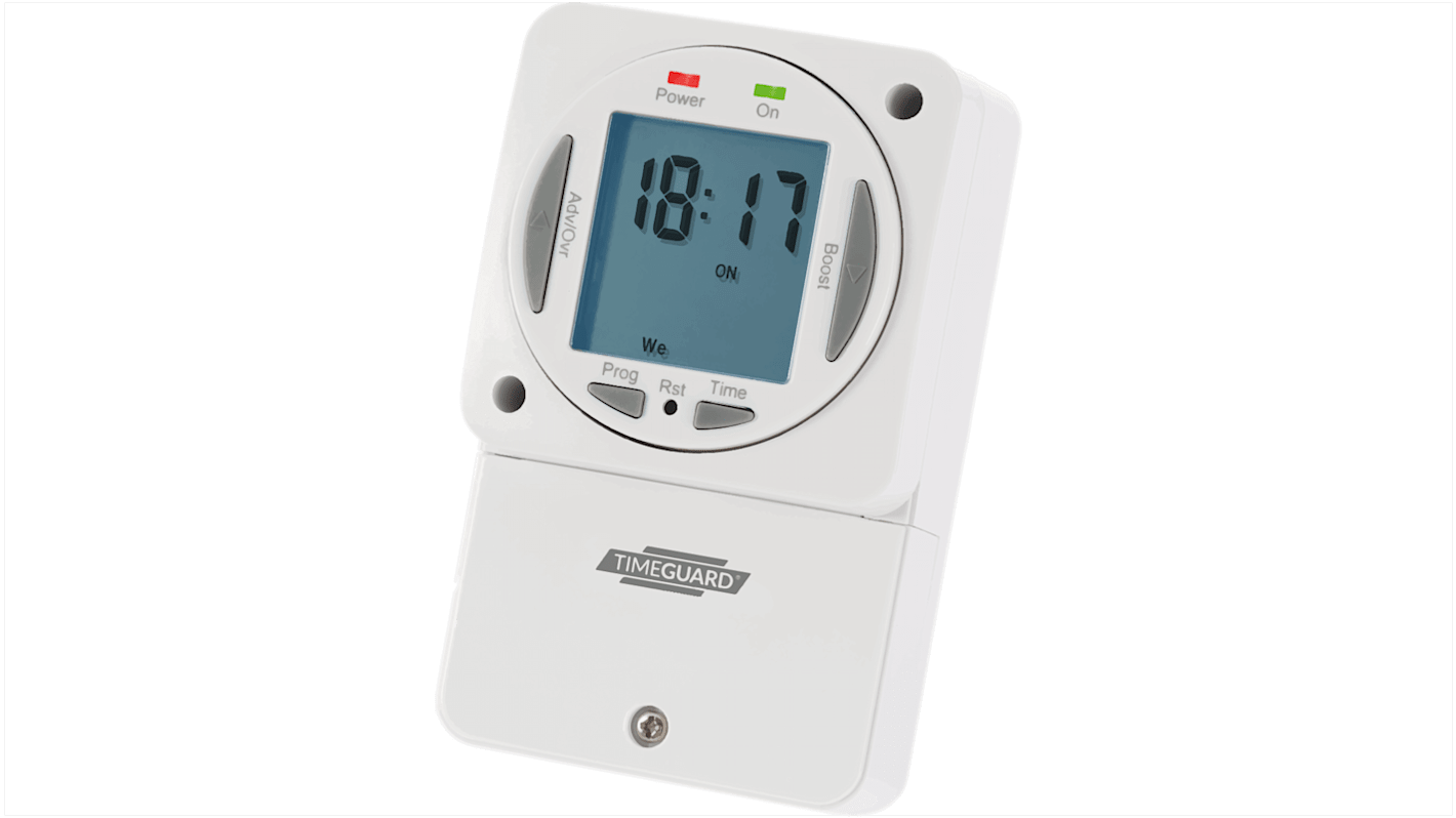 Timeguard Kontaktur, Digital, 230 V ac, Timer, minutter, 1-polet skifte