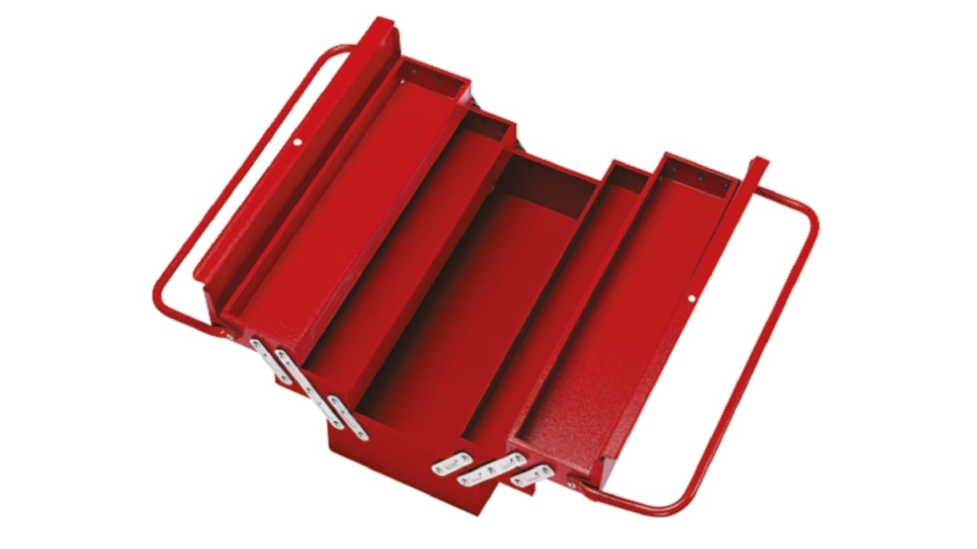 RS PRO Metall Werkzeugbox , L. 550mm B. 200mm H. 550mm, 6.0kg, Freitragend