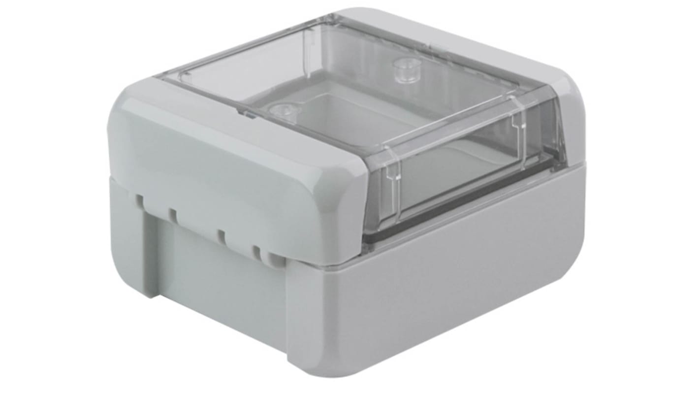 Caja Bopla de Policarbonato V0 Gris claro, 89 x 80 x 47mm, IP66, IP68