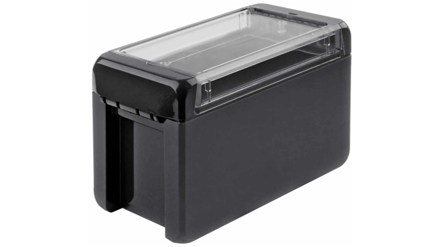 Bopla Bocube Series Graphite Grey Polycarbonate V0 Enclosure, IP66, IP68, IK07, Transparent Lid, 151 x 80 x 90mm