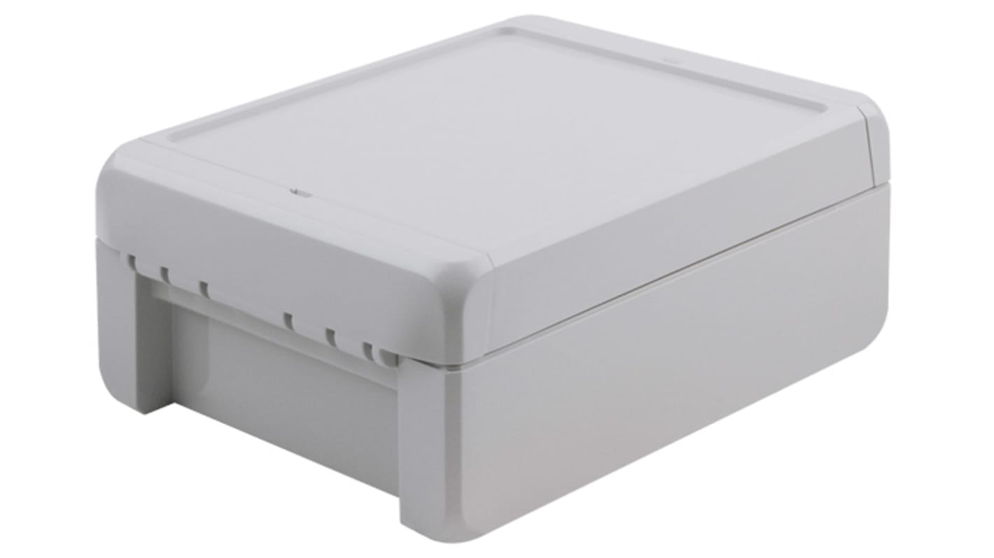 Bopla Bocube Series Light Grey Polycarbonate Enclosure, IP66, IP68, IK07, Light Grey Lid, 151 x 125 x 60mm