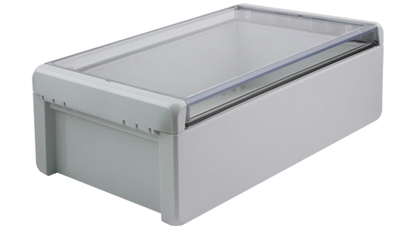 Caja Bopla de Policarbonato V0 Gris claro, 271 x 170 x 90mm, IP66, IP68