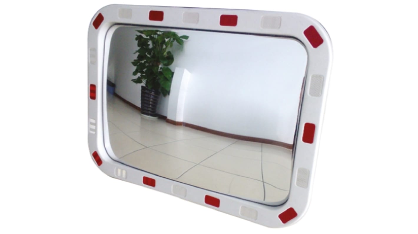 Miroir convexe RS PRO Rectangulaire, pour Intérieur 600mm x 400 mm