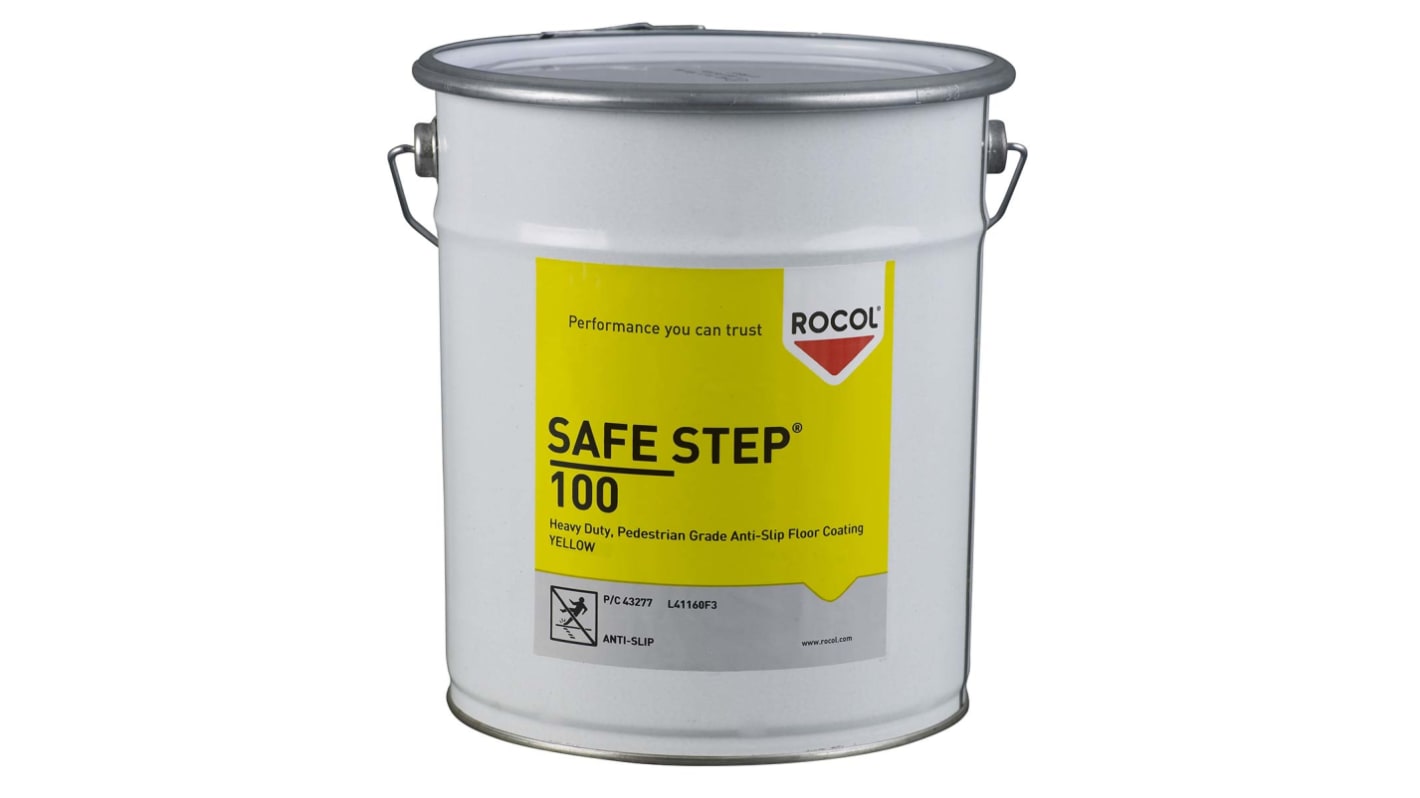 Rocol Yellow Anti-Slip Flooring Epoxy Coating, Solid Finish