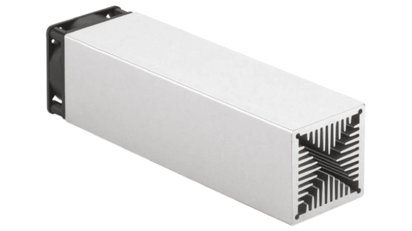 Fischer Elektronik Kühlkörper für Universelle rechteckige Alu mit Lüfter 0.8K/W, 75mm x 50mm x 50mm,