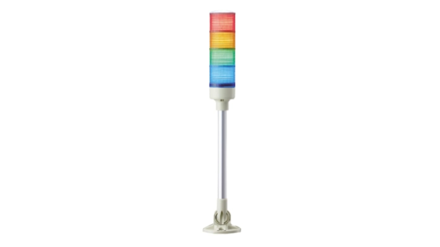 Schneider Electric Harmony XVG LED Signalturm 3-stufig Linse Rot/Gelb/Grün + Summer Dauer 531.7mm