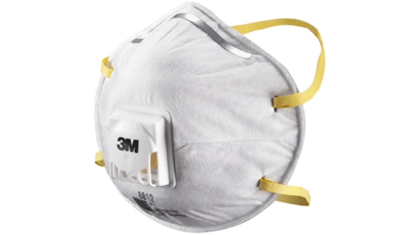 3M Disposable Respirator for General Purpose Protection, FFP1, Valved, Moulded, 10 per Package