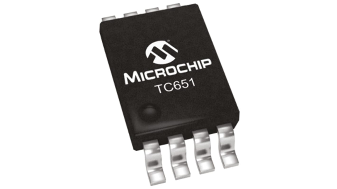 Microchip ファンコントローラ付温度センサ, ±3°C