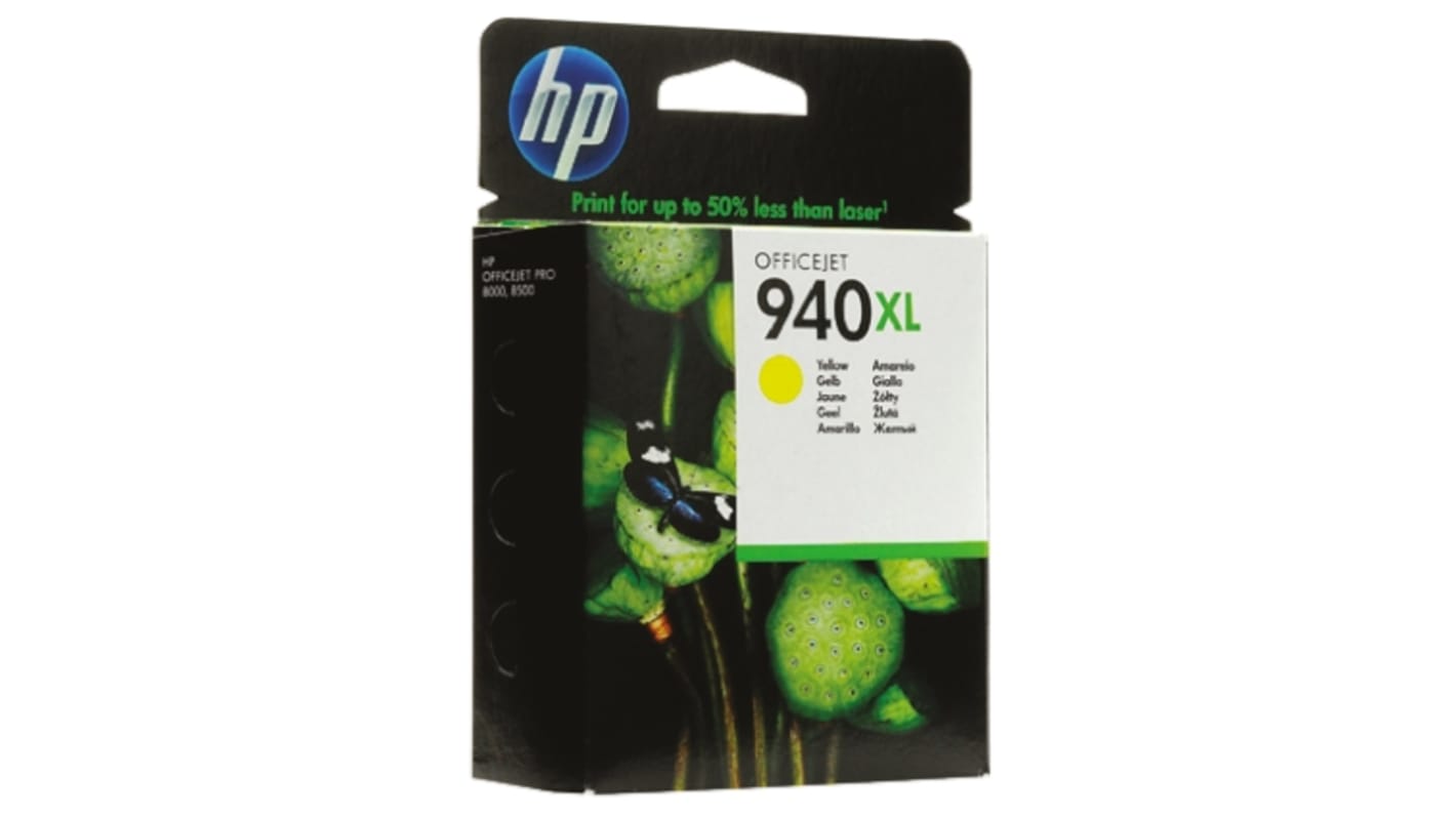 Hewlett Packard Tintapatron Sárga, HP Officejet Pro 8000 nyomtatóhoz, típus: 940XL