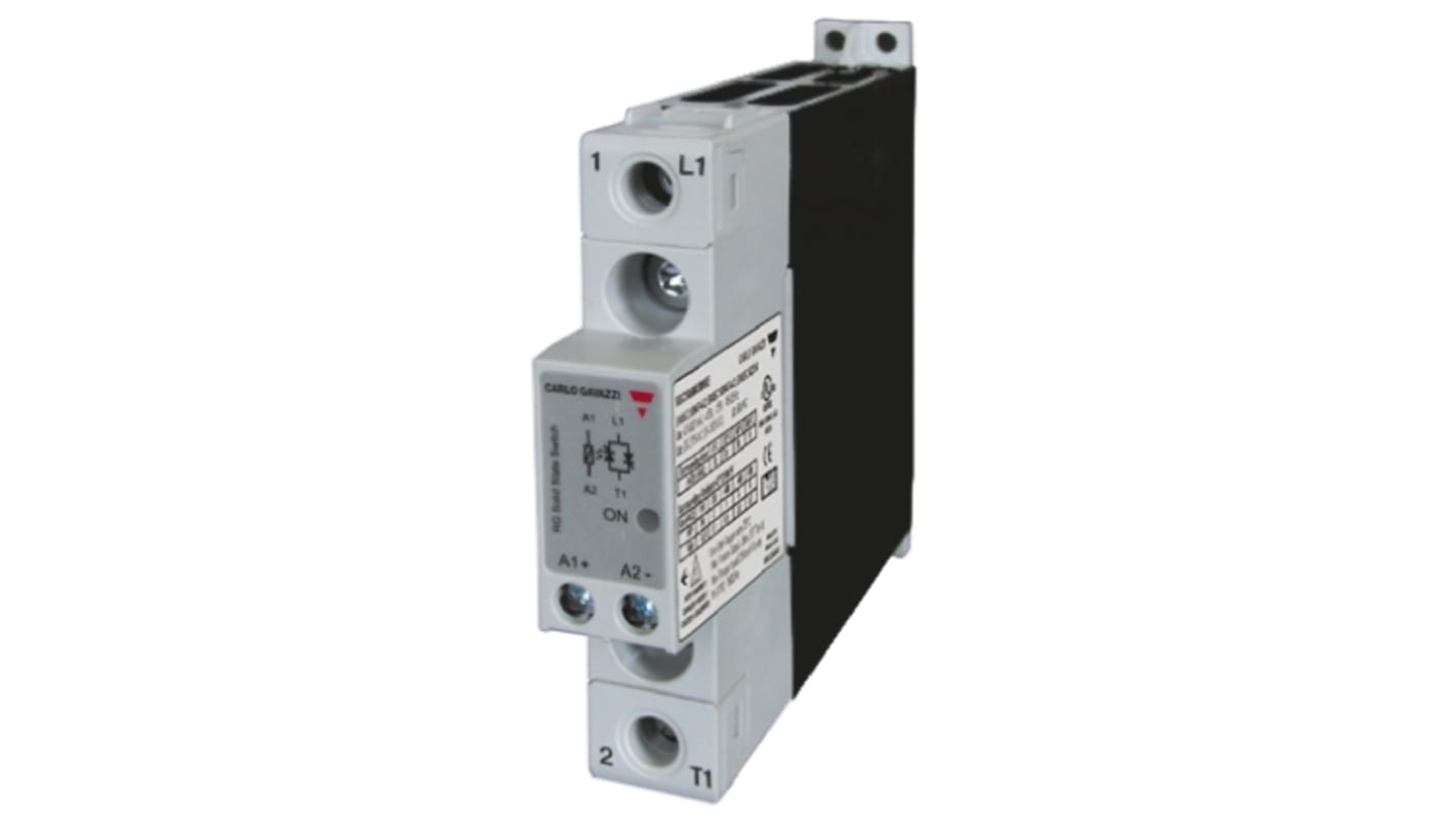 Carlo Gavazzi Solid State Relay, 25.5 A Load, Panel Mount, 600 V ac Load, 190 V dc, 275 V ac Control