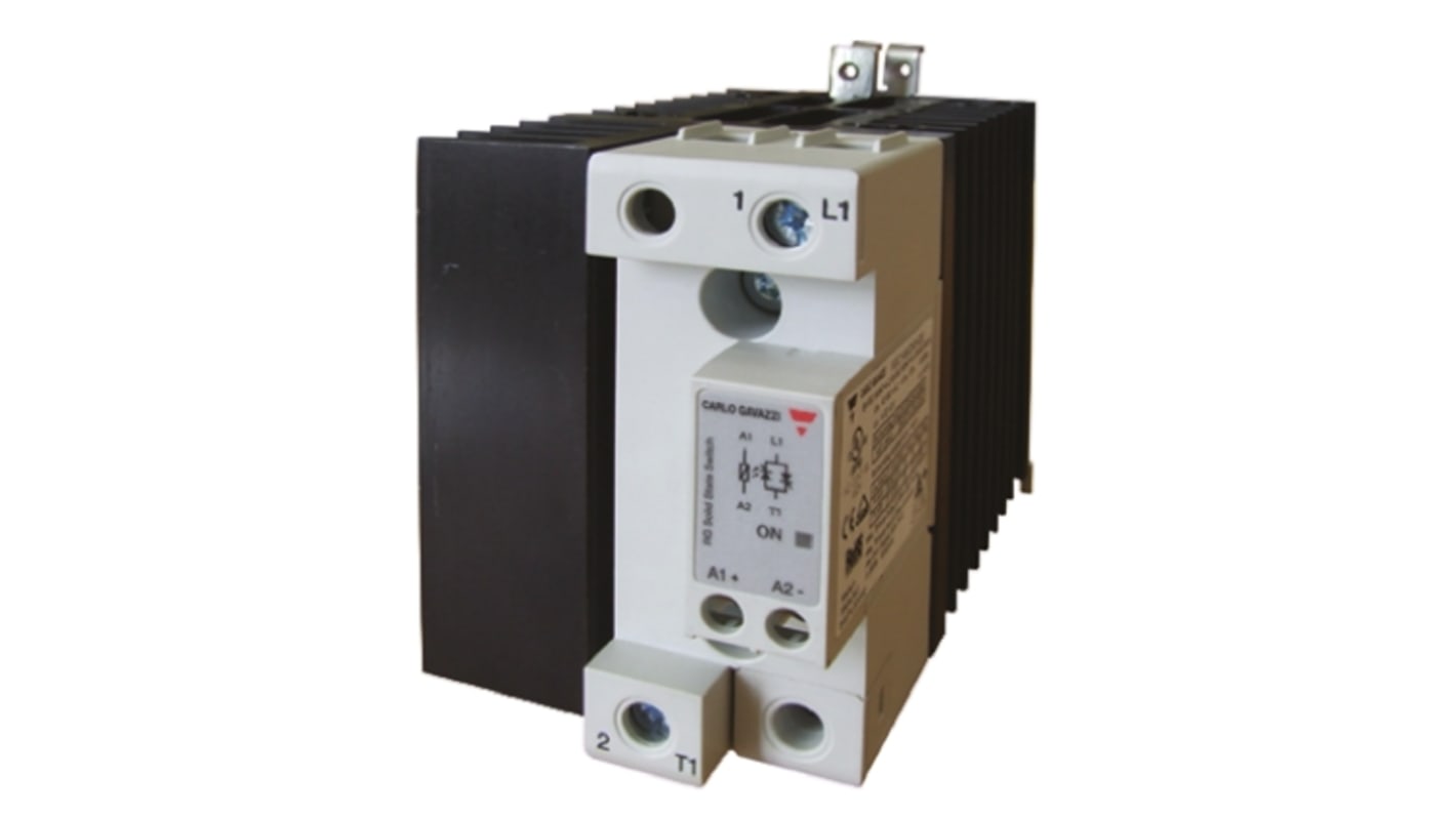 Carlo Gavazzi Solid State Relay, 75 A Load, Panel Mount, 600 V ac Load, 32 V dc Control