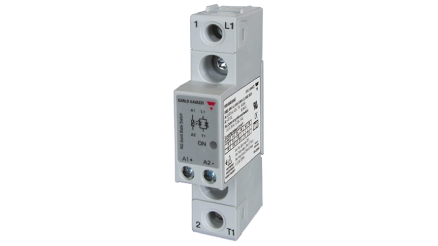 Carlo Gavazzi Solid State Relay, 50 A Load, Panel Mount, 240 V ac Load, 190 V dc, 275 V ac Control