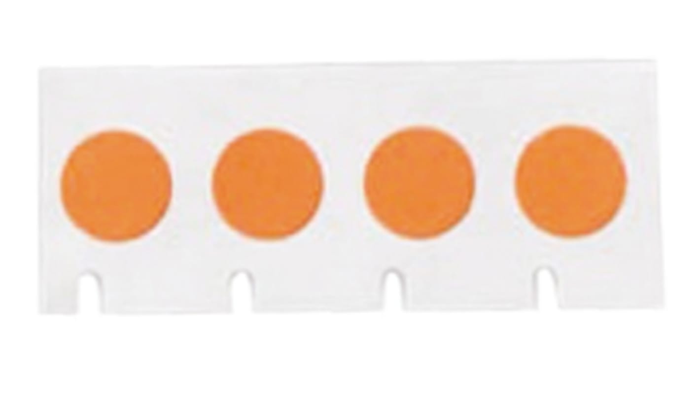 Brady Black on Orange Cable Labels, 9.53 mm Width