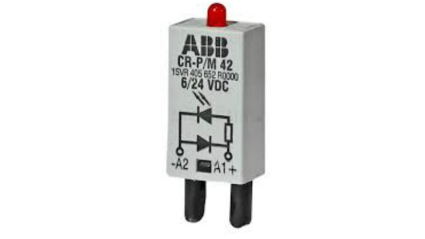 ABB Pluggable Function Module, LED Diode for use with CR-P and CR-M Series Sockets