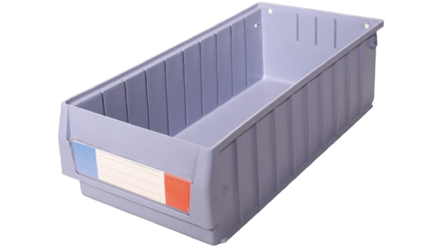 RS PRO PP Storage Bin, 500mm x 234mm, Blue