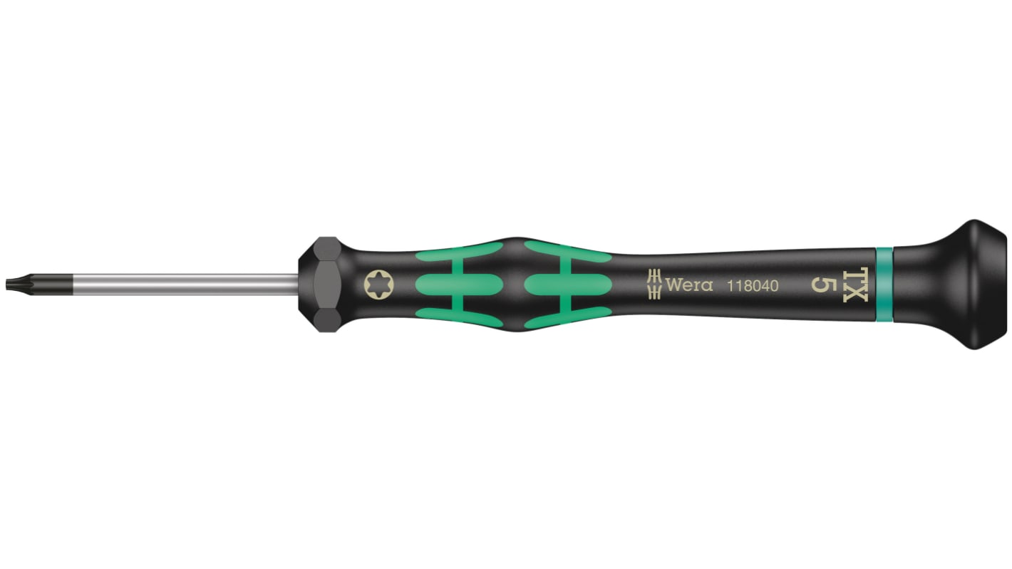 Wera Torx Precision Screwdriver, T1 Tip, 40 mm Blade