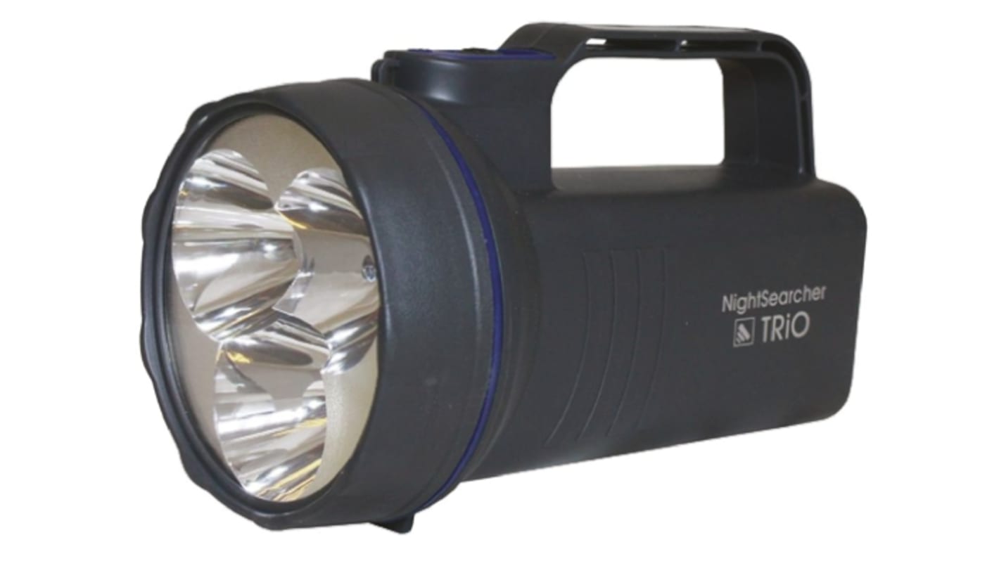 Nightsearcher Rechargeable, LED Handlamp, 400 m Beam, with batteries