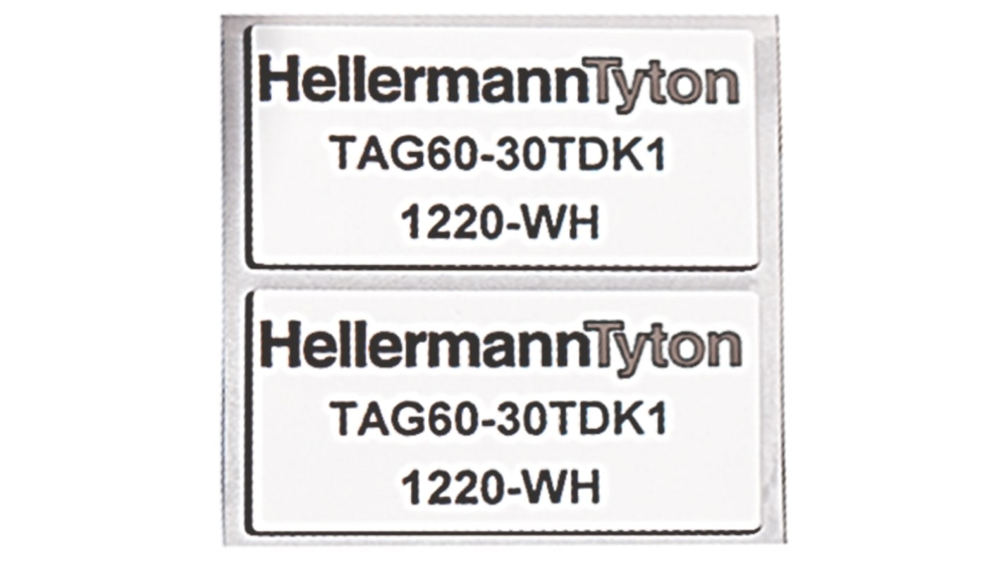 Marcador de panel HellermannTyton 596-00576 TAG27-12.5TDK1-1221-SR-1221-SR