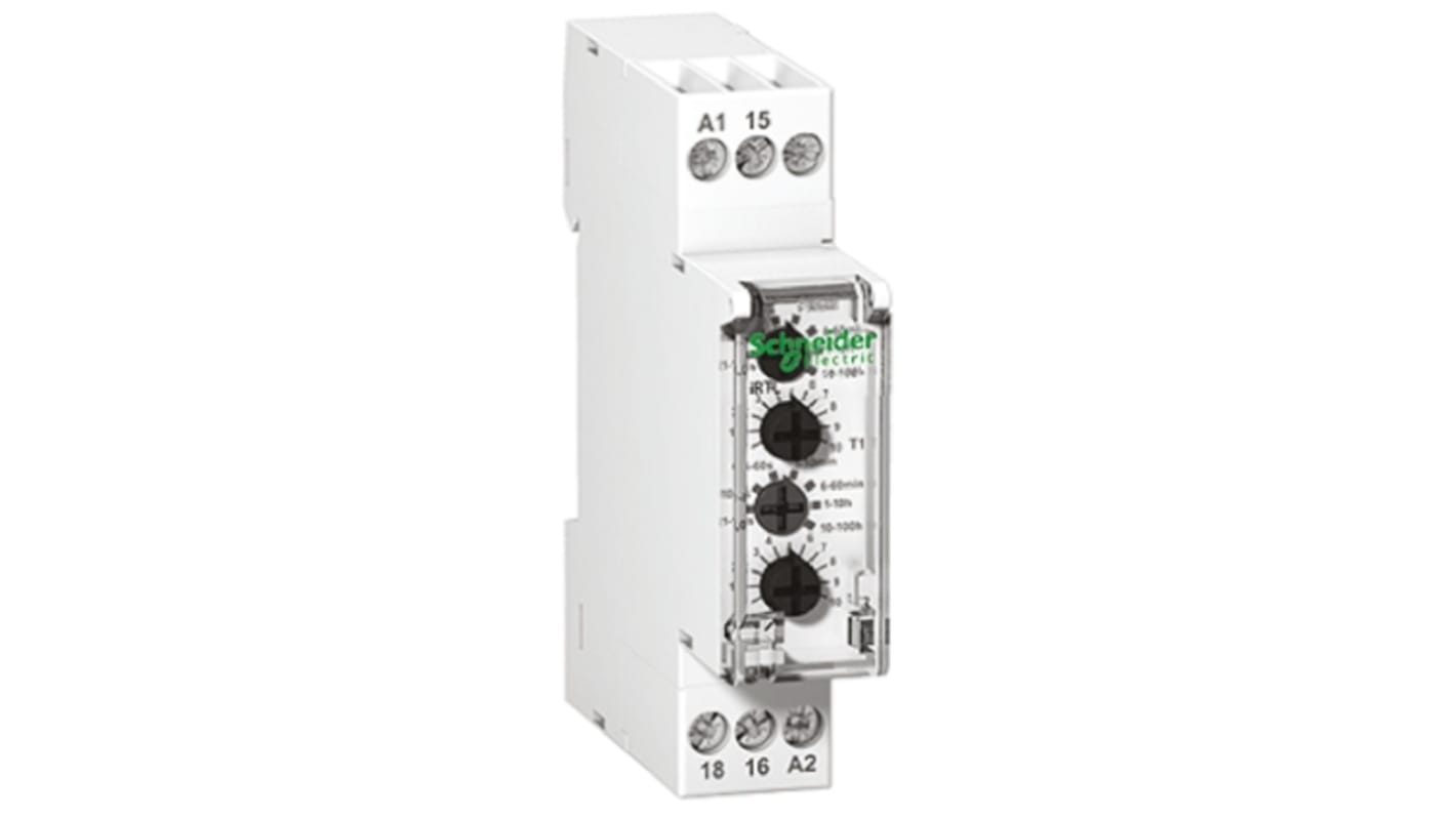 Schneider Electric IRTL Series DIN Rail Mount Timer Relay, SPDT