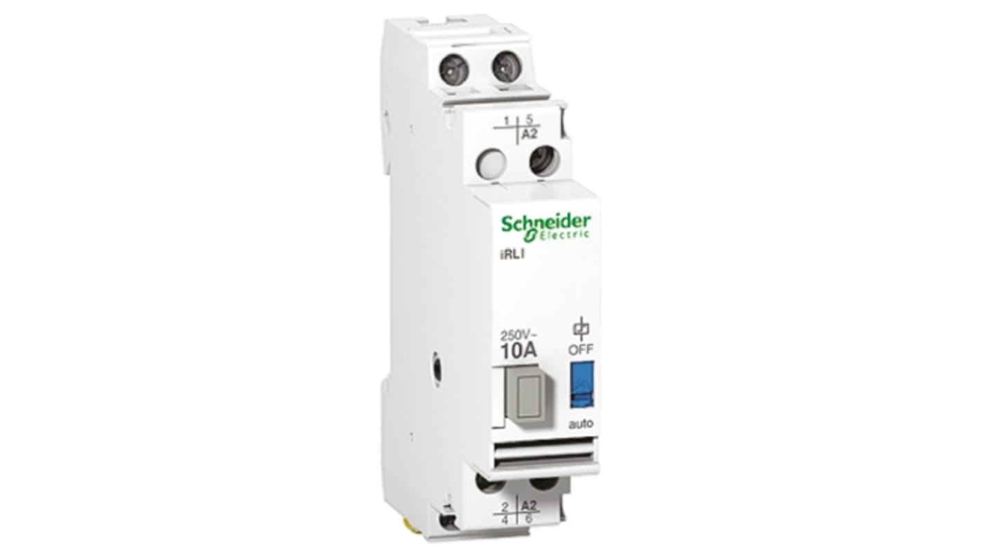 Schneider Electric Acti 9 Series Interface Relay, DIN Rail Mount, 230V ac Coil, SPDT, SPST