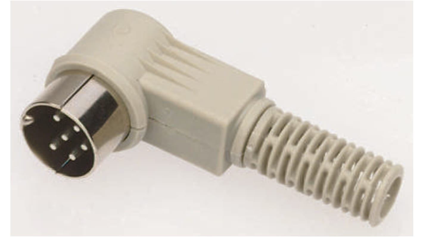 Conector DIN Ángulo de 90° Macho Hirschmann serie MAWI de 3 vías, 4A, 34 V ac / dc, DIN 41524, IP30