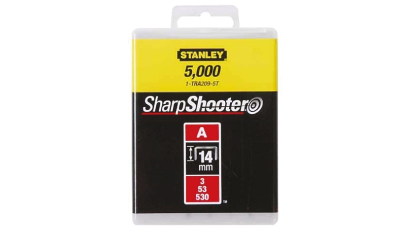 Agrafes de câble Lot de 1000 14mm, Stanley