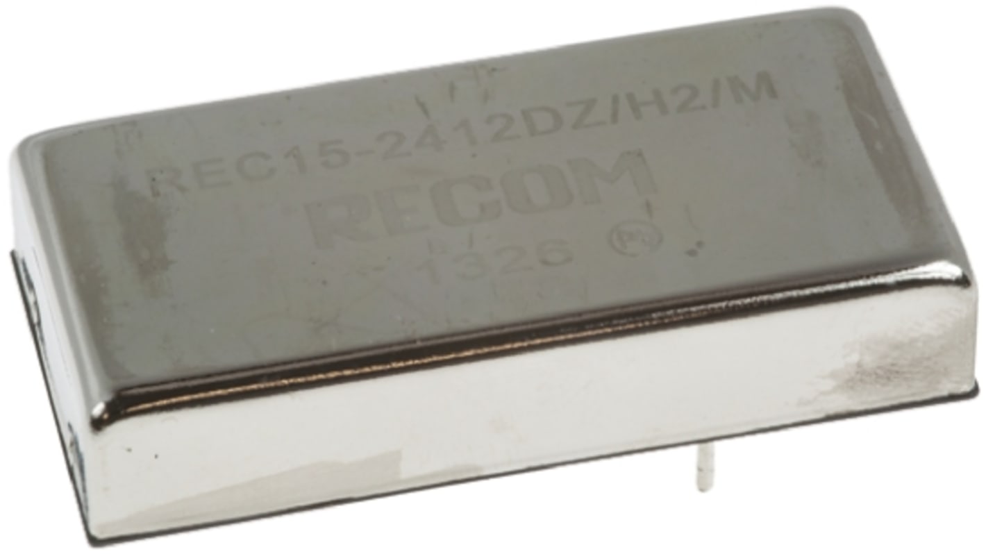 Recom DC-DCコンバータ Vout：±12V dc 9 → 36 V dc, 15W, REC15-2412DZ/H2/M