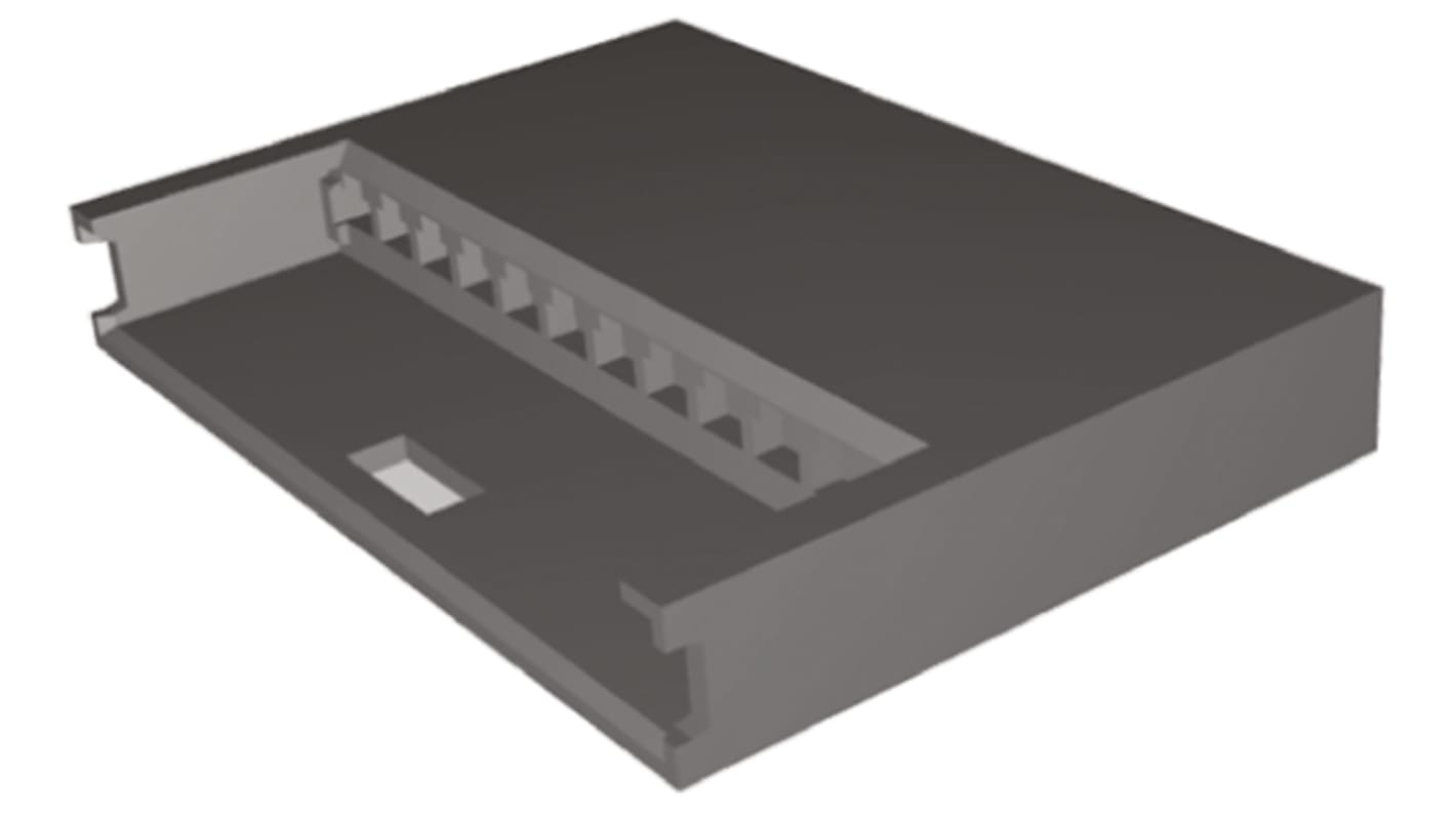 TE Connectivity AMPMODU MOD II Steckverbindergehäuse Buchse 2.54mm, 12-polig / 1-reihig Gerade, Kabelmontage für