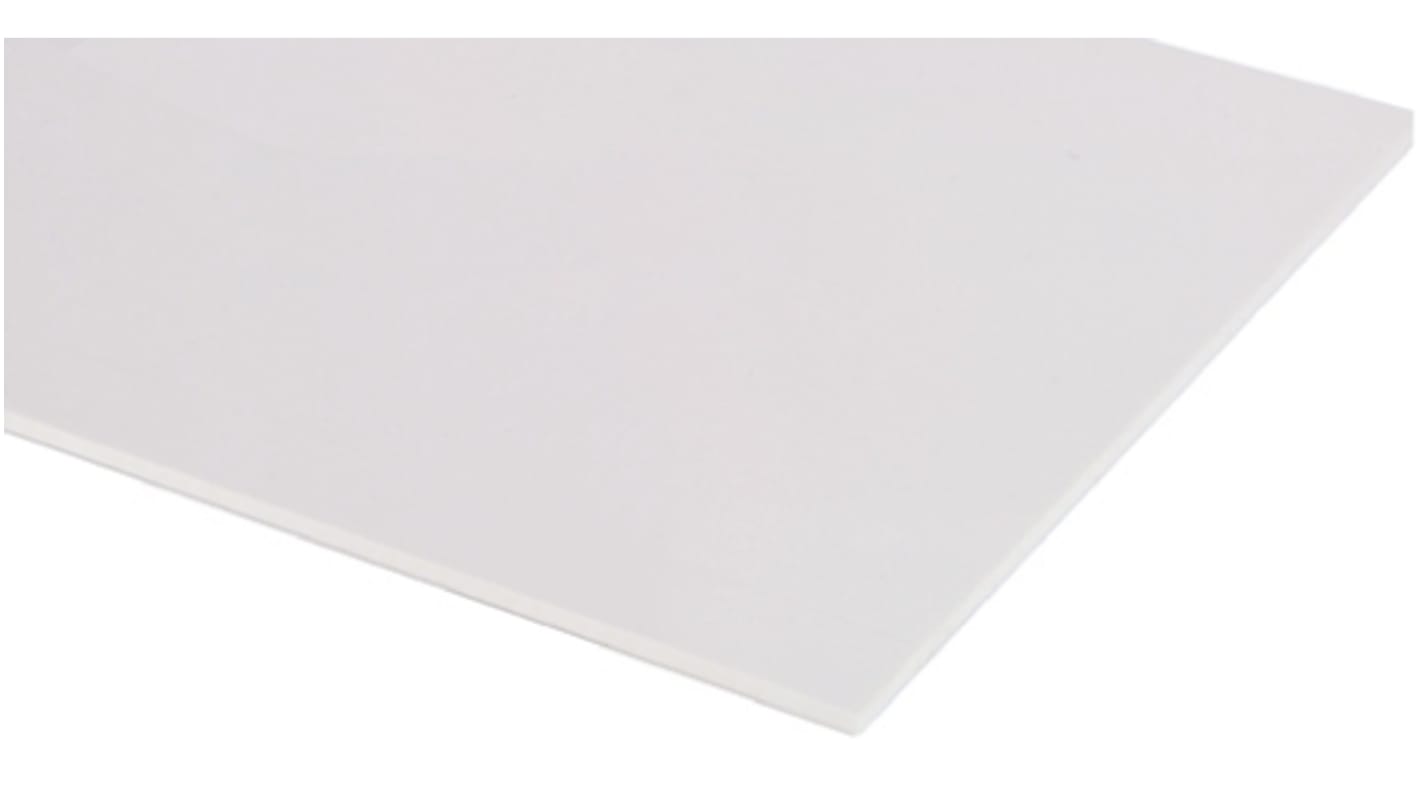 RS PRO Satin/Gloss White Plastic Sheet, 600mm x 600mm x 2.5mm RS