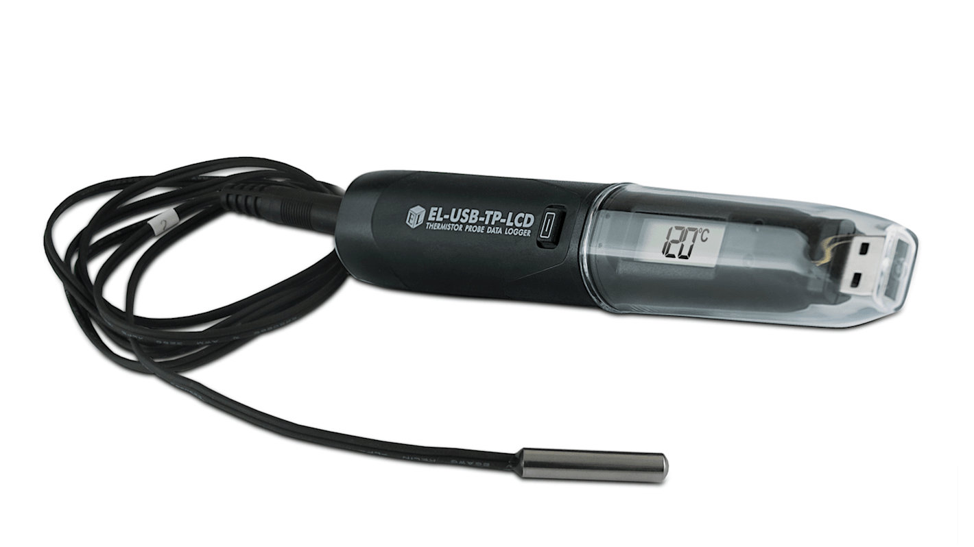 Lascar EL-USB-TP-LCD Temperature Data Logger, USB | RS