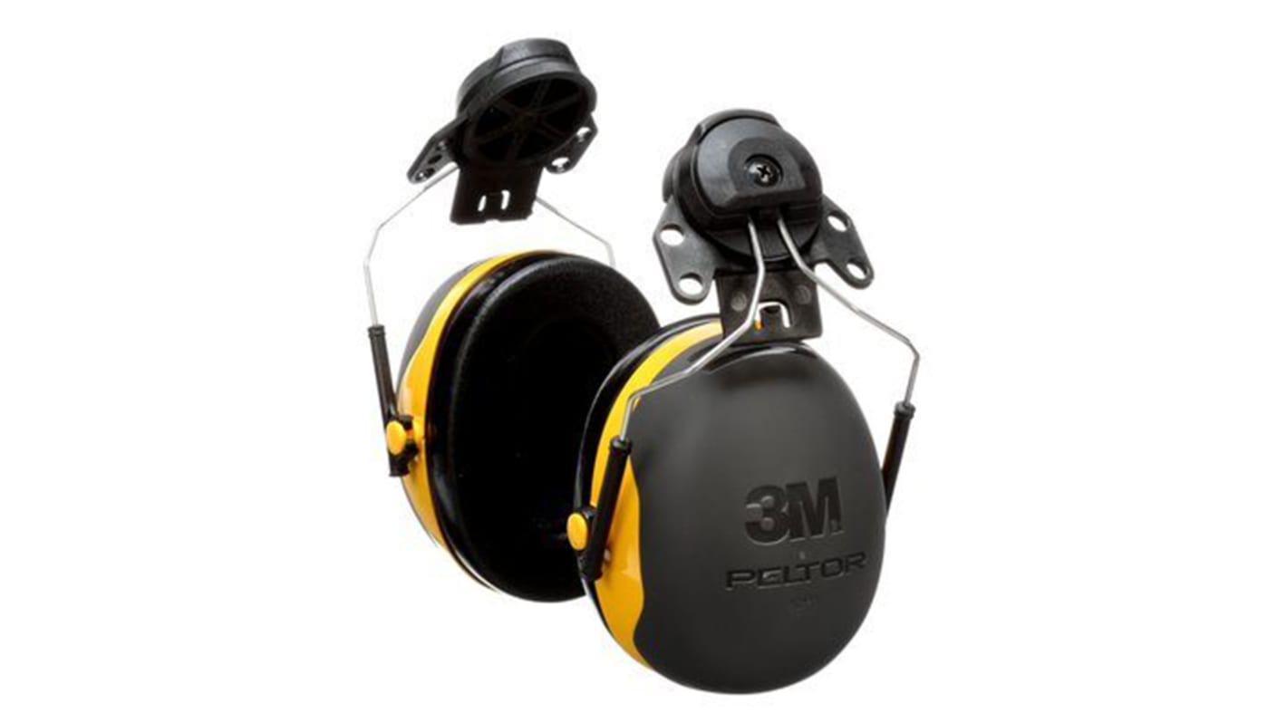 3M PELTOR X2P3 Ear Defender with Helmet Attachment, 30dB, Yellow