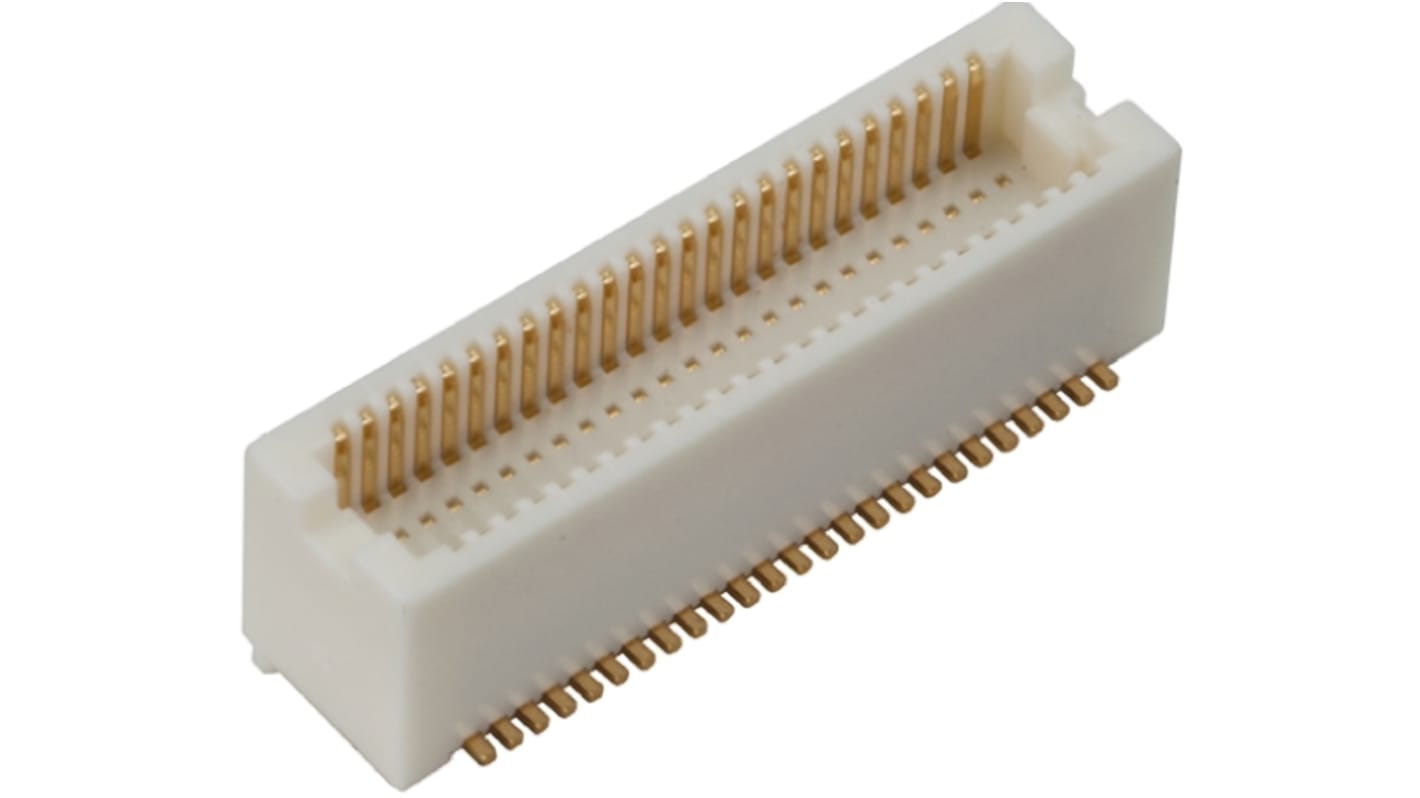 Hirose DF12 Series Straight Surface Mount PCB Header, 30 Contact(s), 0.5mm Pitch, 2 Row(s), Shrouded