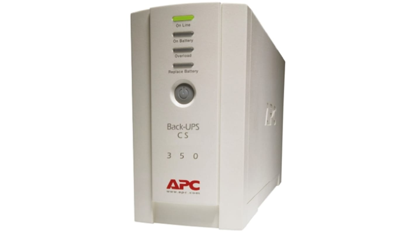 APC 230V Input Stand Alone Uninterruptible Power Supply, 350VA (210W), Back-UPS CS