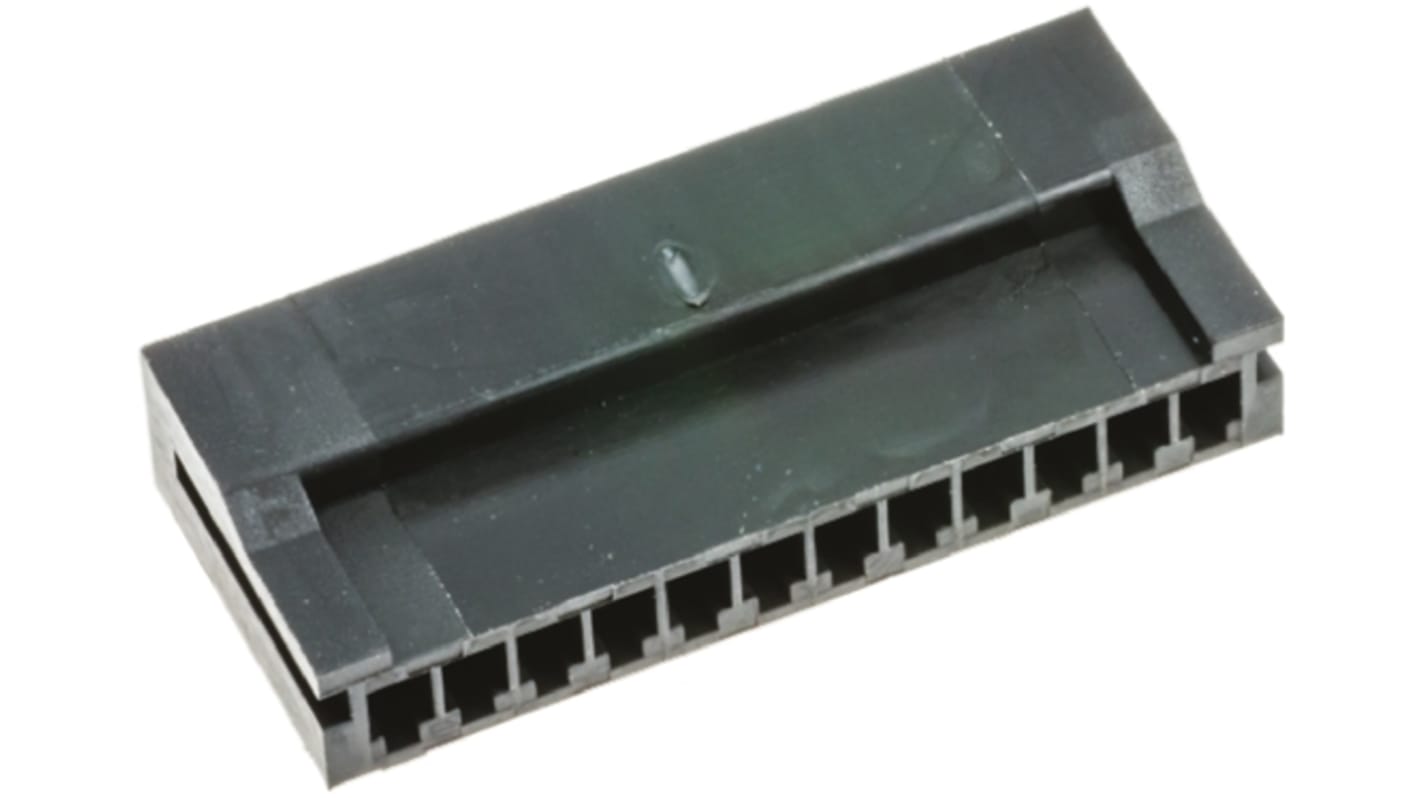 Carcasa de conector Hirose DF3-14EP-2C, Serie DF3, paso: 2mm, 14 contactos, , 1 fila filas, Recto, Macho, Montaje de