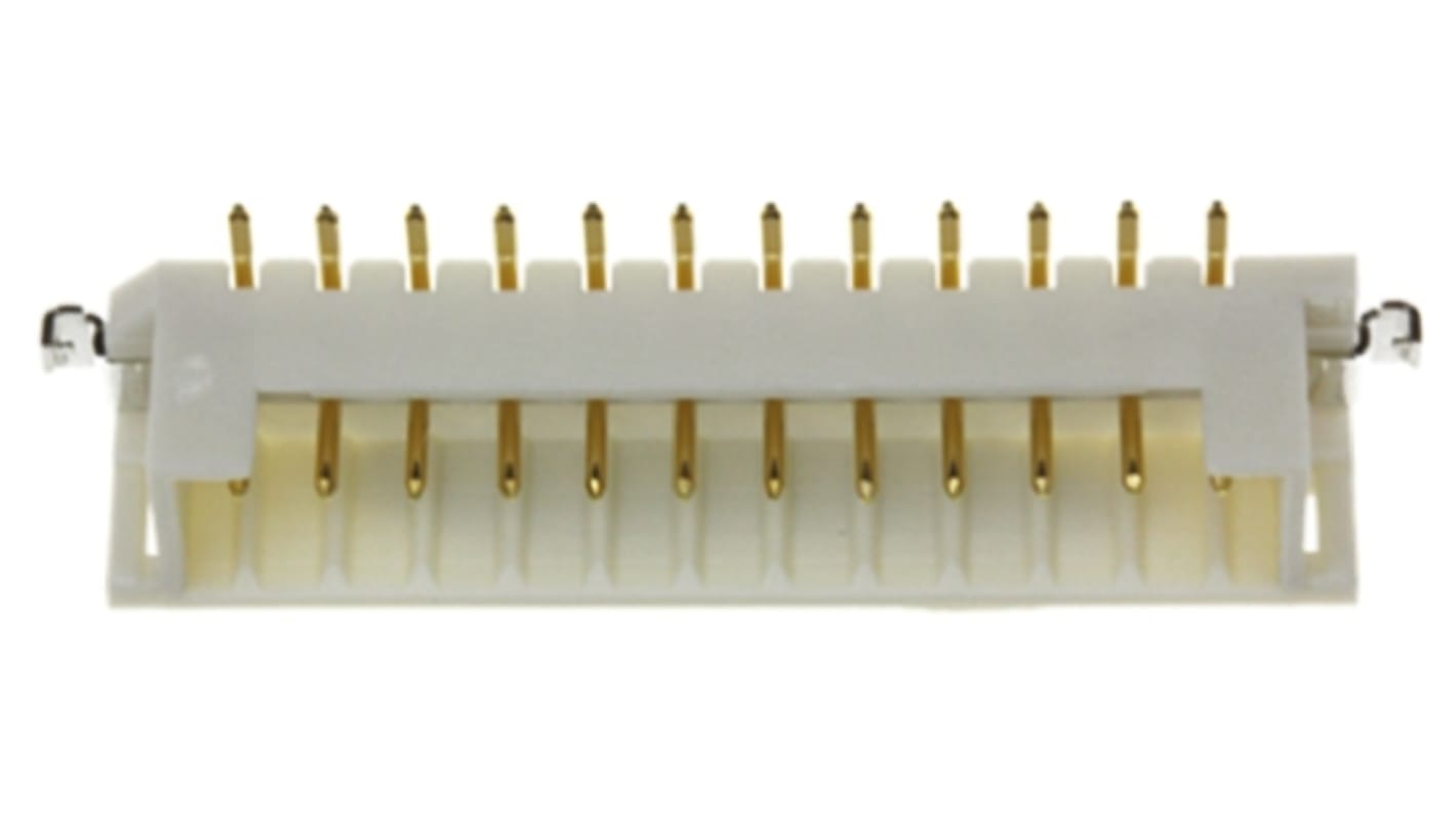 Hirose DF3 Series Straight Surface Mount PCB Header, 6 Contact(s), 2.0mm Pitch, 1 Row(s), Shrouded