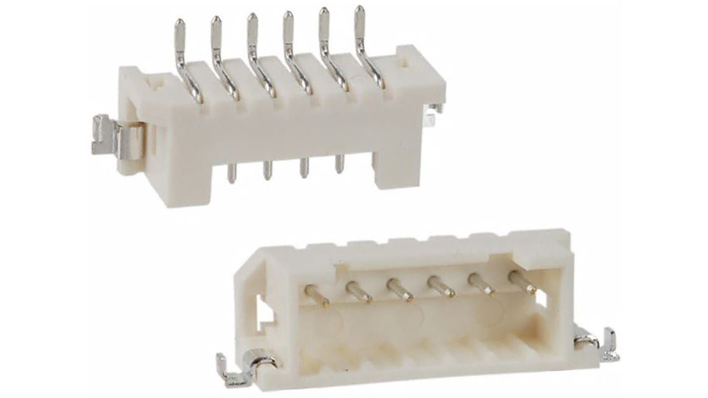 Wtyk PCB 6-pinowe raster: 2.0mm -rzędowe Hirose Montaż powierzchniowy 3.0A 250.0 V.