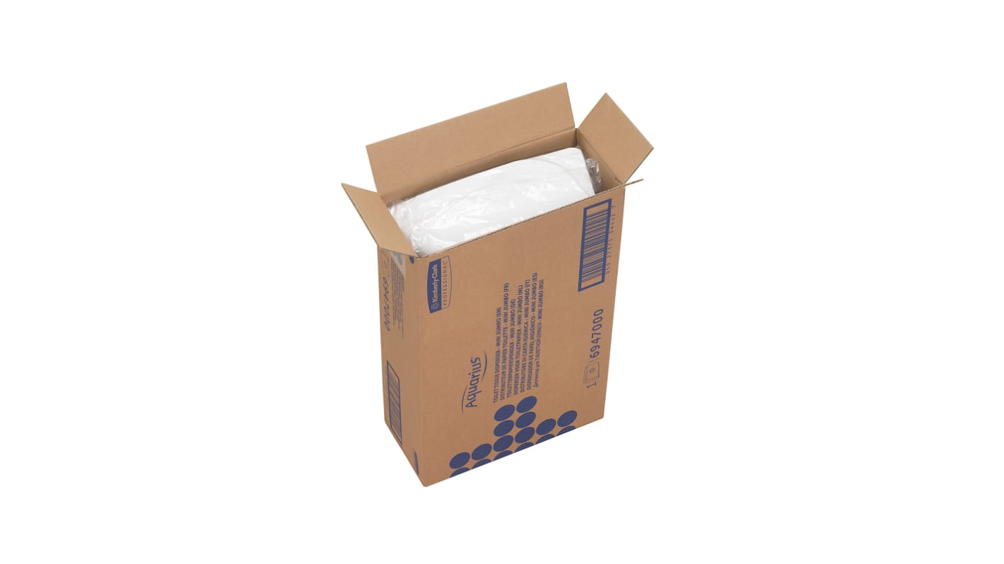 Distributeur de papier toilette Blanc, 300mm x 470mm x 130mm Aquarius