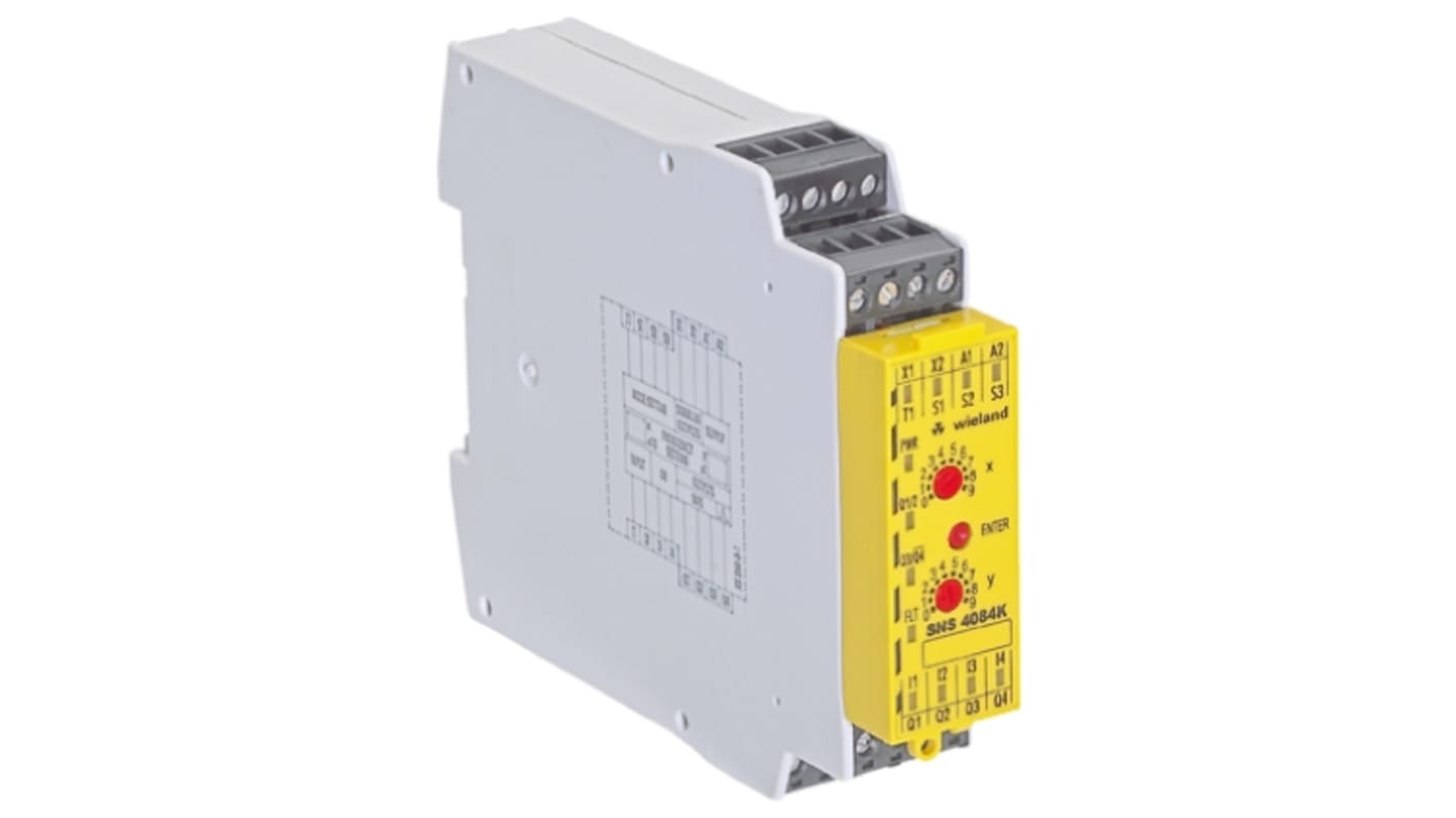 R1.188.3620.0 SNS4074KA Wieland DualChannel Safety Relay, 24V dc RS