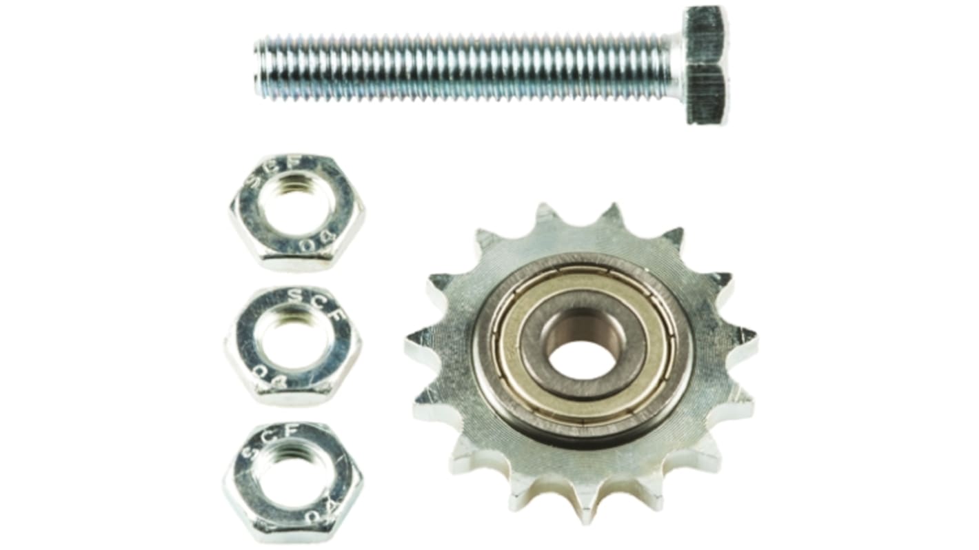 Resatec 15-Zahn Kettenrad für 08B-1 Kette, Stahl, Bohrung Ø 11mm, Teilungs-Ø 61.08mm, 7.2mm